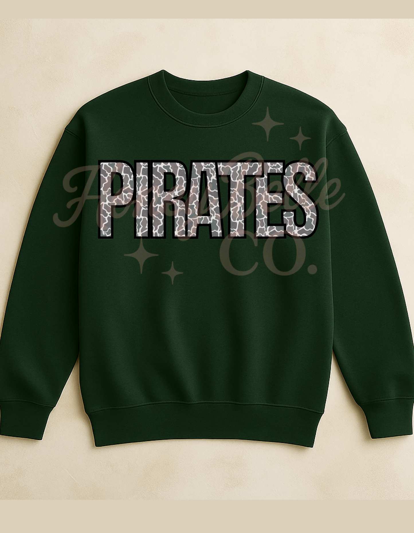 PIRATES - CAMO CREWNECK