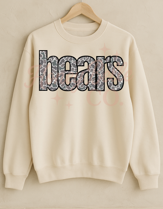 BEARS - CAMO CREWNECK