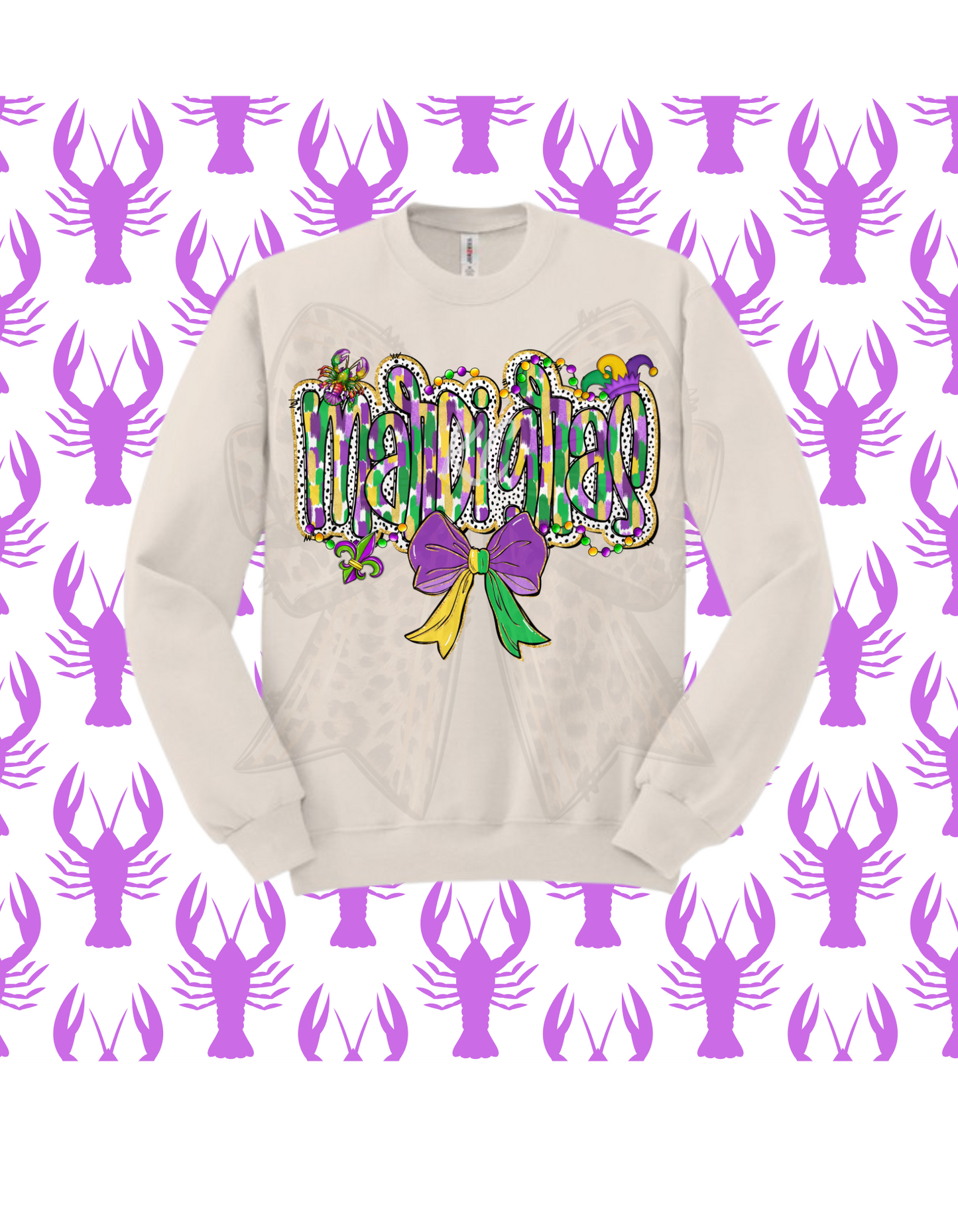 MARDI GRAS CREWNECK